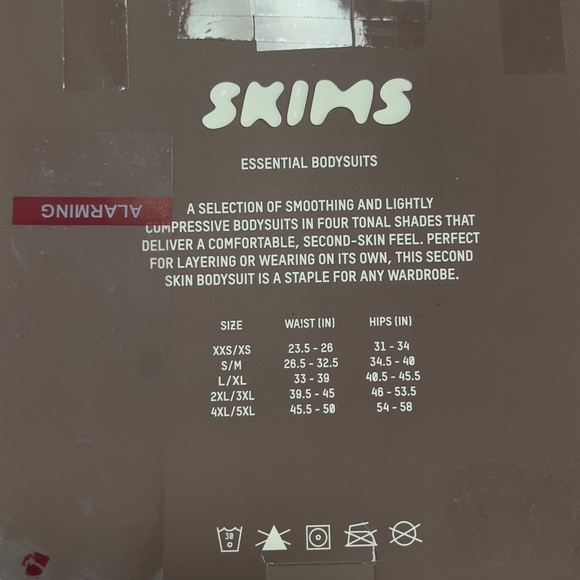 SKIMS Crew Neck Sleeveless Bodysuit Tiger's Eye Beige Second Skin Stretchy 2X/3X - Picture 6 of 8